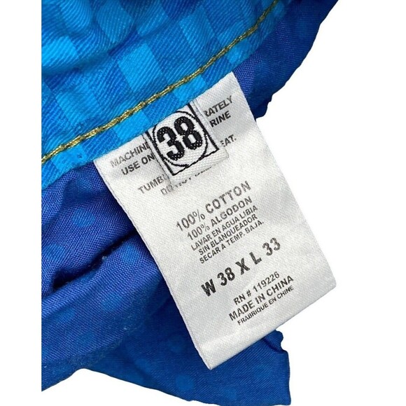 Crown Collective Jeans Mens 38x33 Blue Denim Pants Hip Hop Urban Street Flip - Picture 9 of 12